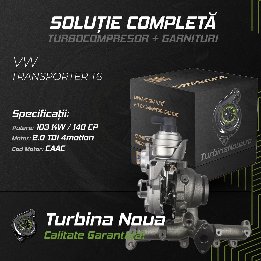 Turbina VW TRANSPORTER T6 2.0 TDI 4motion 103 KW / 140 CP Noua - Image 2