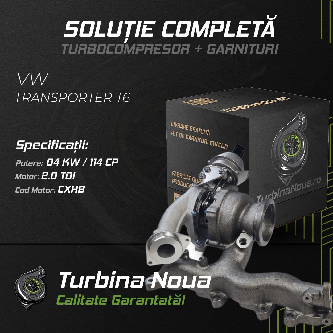Turbina VW TRANSPORTER T6 2.0 TDI 84 KW / 114 CP Noua - Image 2