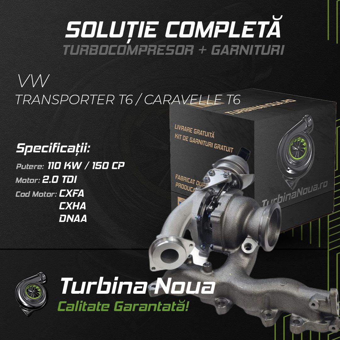 Turbina VW TRANSPORTER T6 / CARAVELLE T6 2.0 TDI 110 KW / 150 CP Noua - Image 2