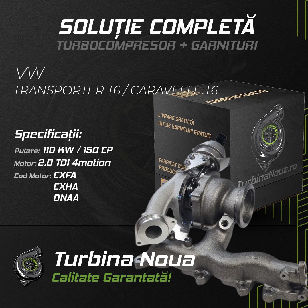 Turbina VW TRANSPORTER T6 / CARAVELLE T6 2.0 TDI 4motion 110 KW / 150 CP Noua - Image 2