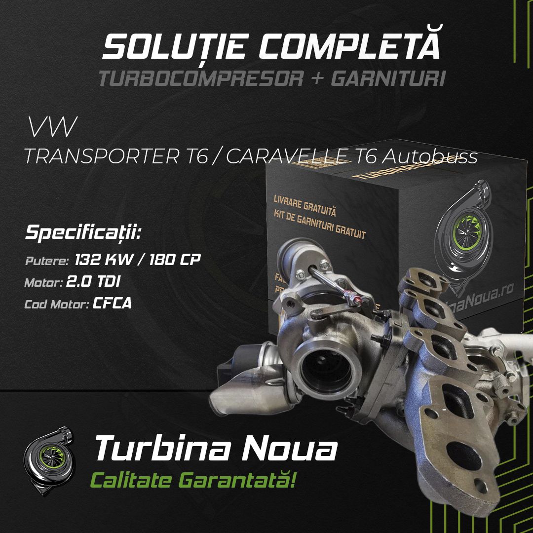Turbina VW TRANSPORTER T6 / CARAVELLE T6 Autobuss 2.0 TDI 132 KW / 180 CP Noua - Image 2