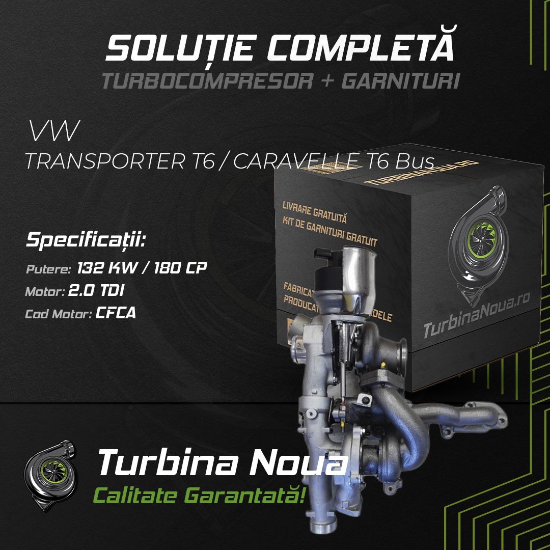 Turbina VW TRANSPORTER T6 / CARAVELLE T6 Bus 2.0 TDI 132 KW / 180 CP Noua - Image 2