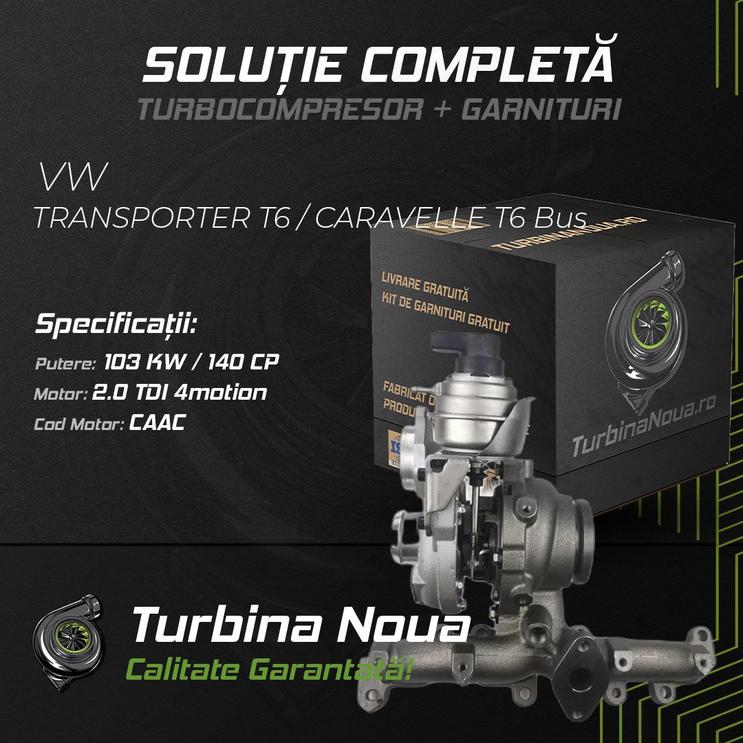 Turbina VW TRANSPORTER T6 / CARAVELLE T6 Bus 2.0 TDI 4motion 103 KW / 140 CP Noua - Image 2